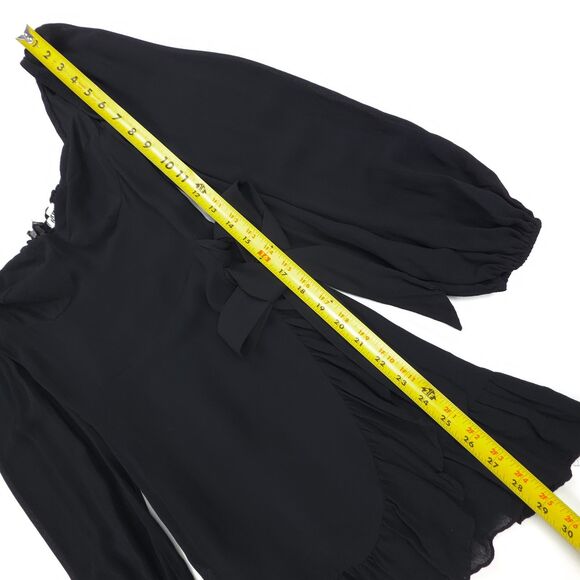 NEW Reformation Cammi Dress Black Whimsigoth Cottagecore Romantic French Girl 4 - Picture 4 of 6